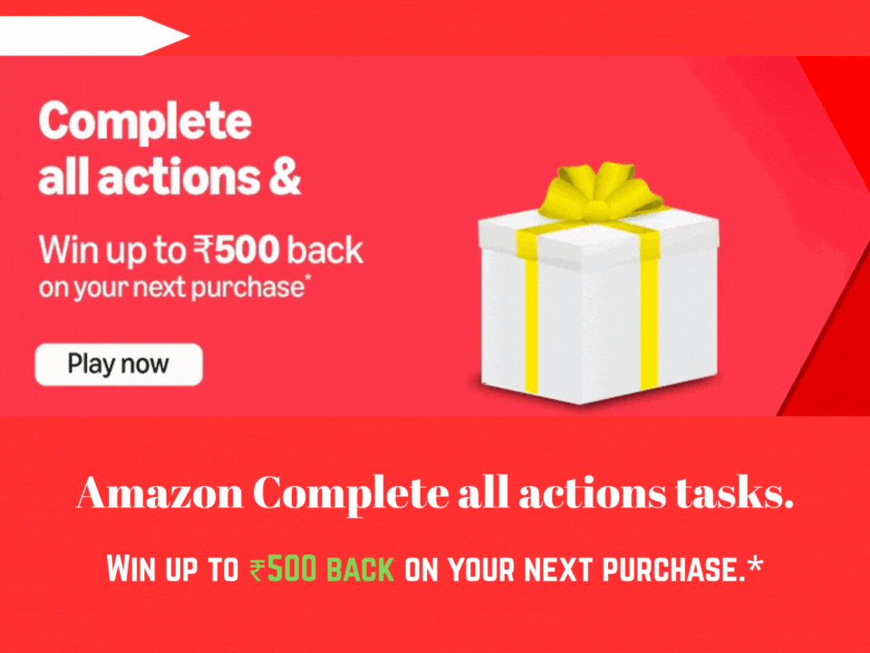 Amazon Prime Day Challenge: Win Up to ₹500 back on your next Purchase.