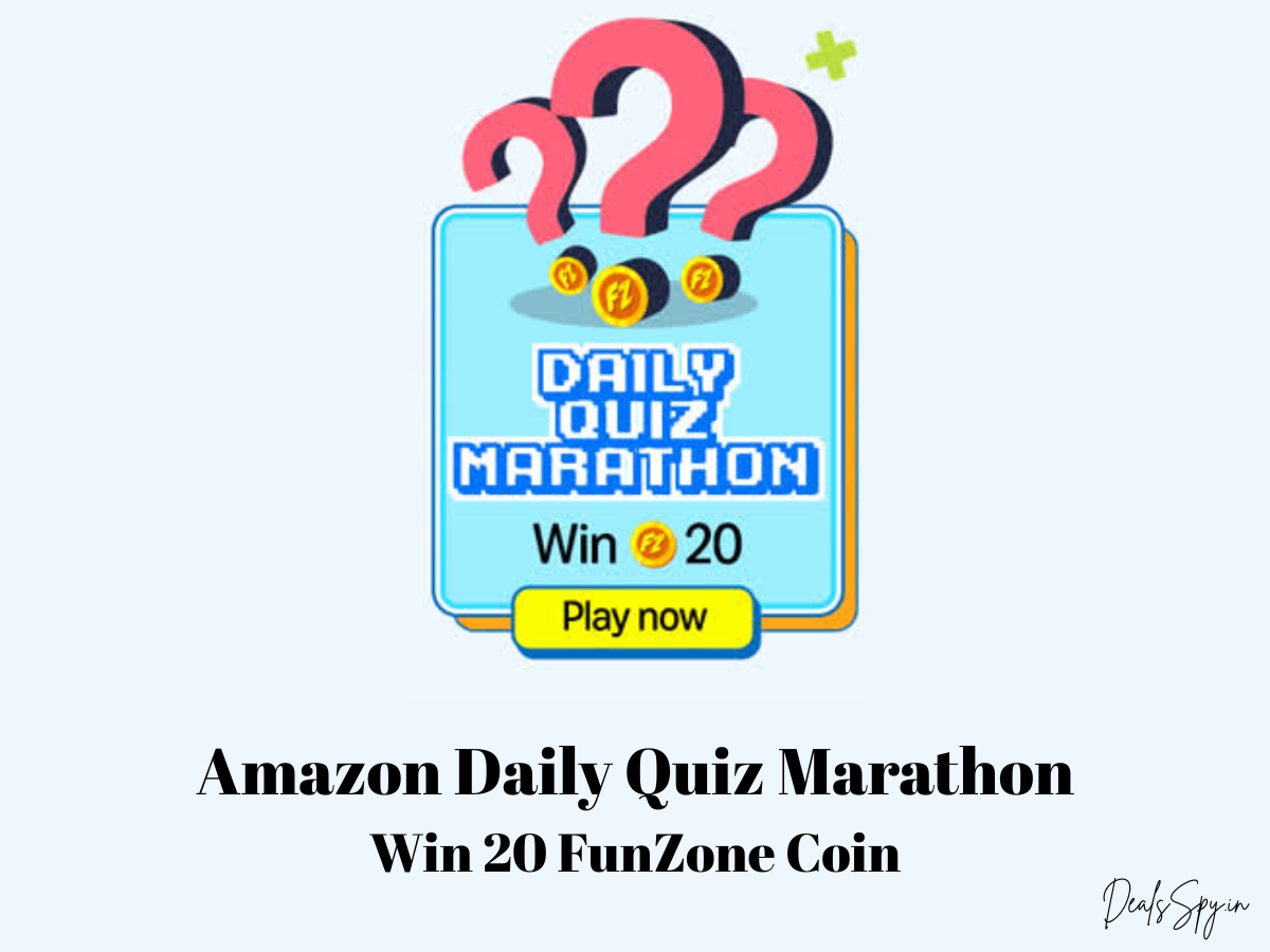 Amazon Daily Quiz Marathon Win up to 30 FunZone Coin