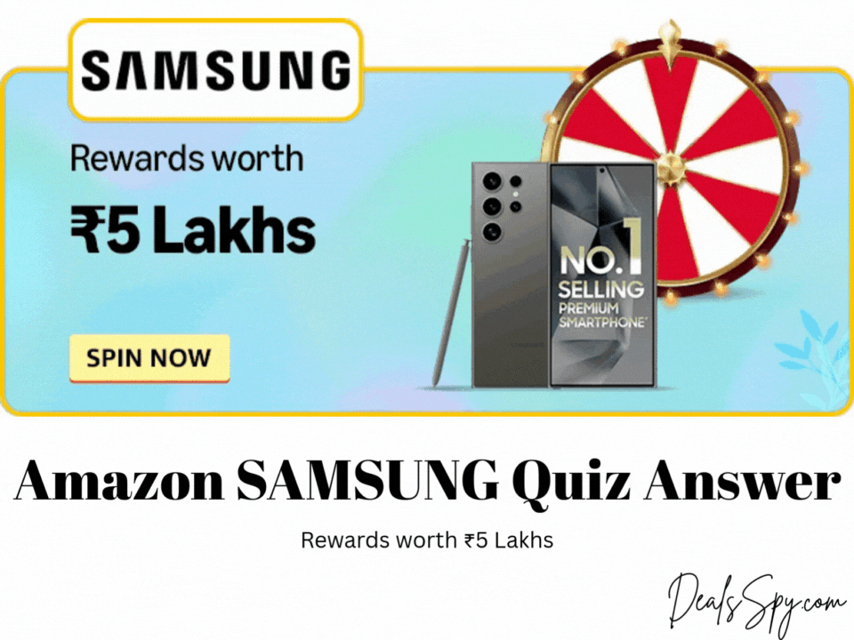 Amazon SAMSUNG Quiz: Rewards worth ₹5 Lakhs