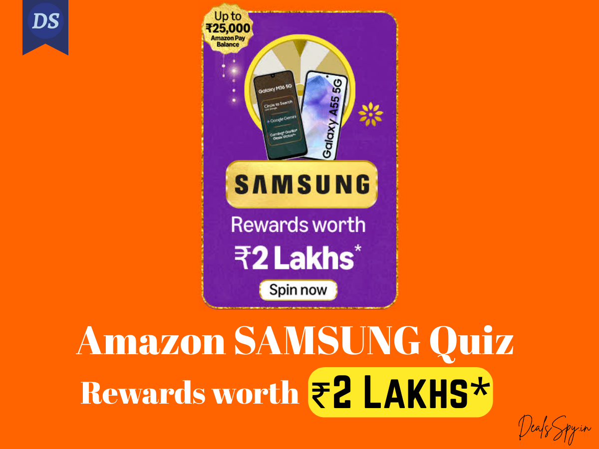 Amazon SAMSUNG Quiz: Rewards worth ₹2 Lakhs & more