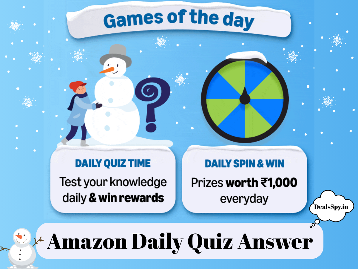 Amazon Quiz Answers Today for 1st November 2025: Win ₹50 Amazon Pay Balance.